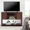 Costway Barn Door TV Stand Console Sideboard Buffet for TVs Up to 60'' w/Storage Cabinets